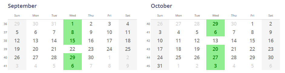 Recurring Calendar Entries